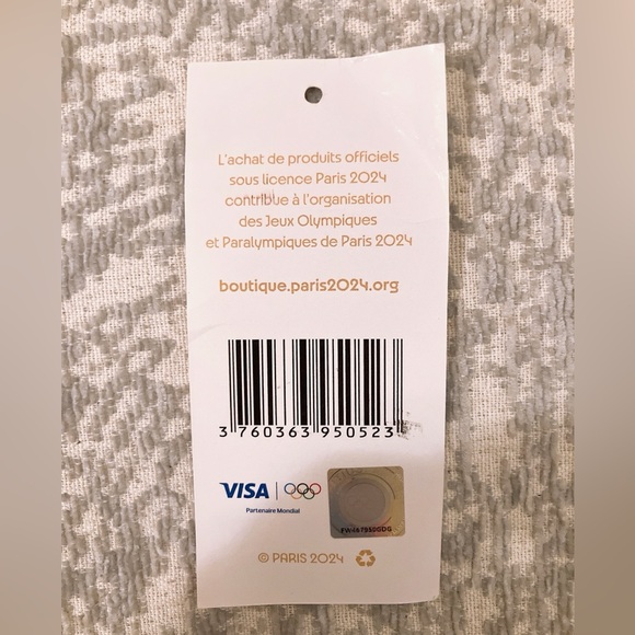 🇫🇷 Paris 2024 Olympics Reusable Canvas Tote Bag 16” Official Souvenir - Picture 4 of 5